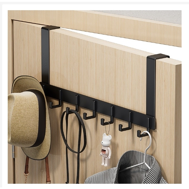 Door hanger hook bedroom adjustable aluminum hook wall hook bathroom