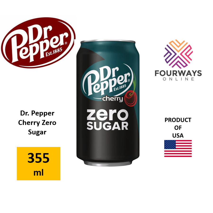 Dr. Pepper Cherry Zero Sugar 355mL | Shopee Philippines