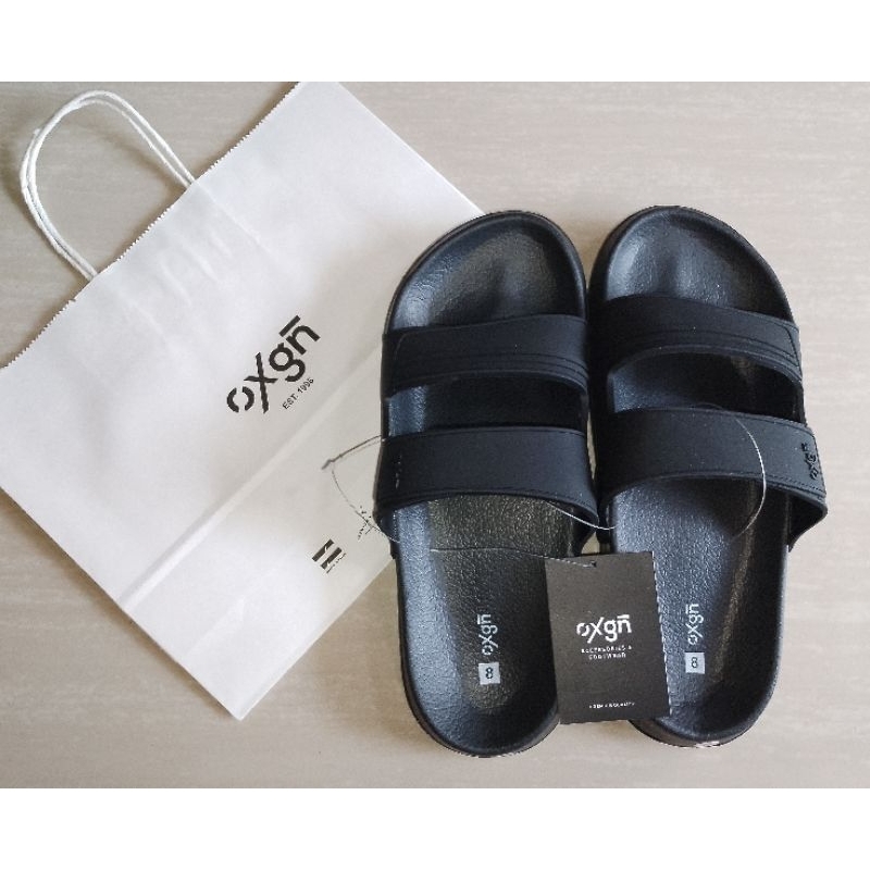 Mens Oxygen Flip Flops Slides Molded Rubber(Black) Ready To Ship ...