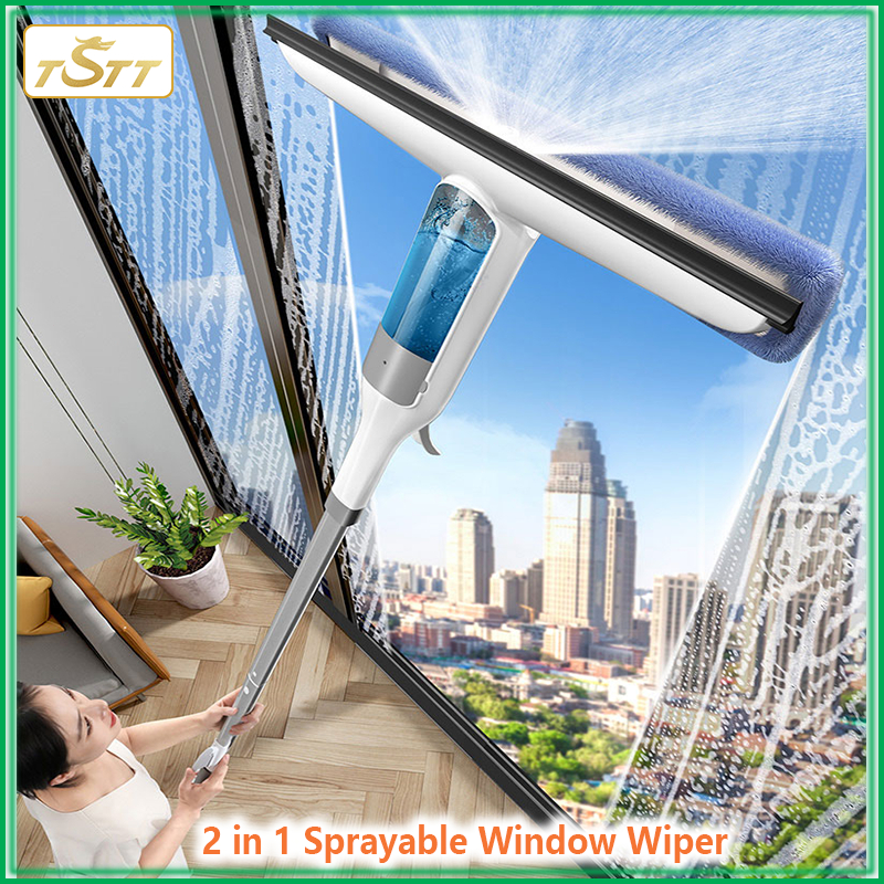Glass cleaning household high-rise outside window cleaning scrubbing ...