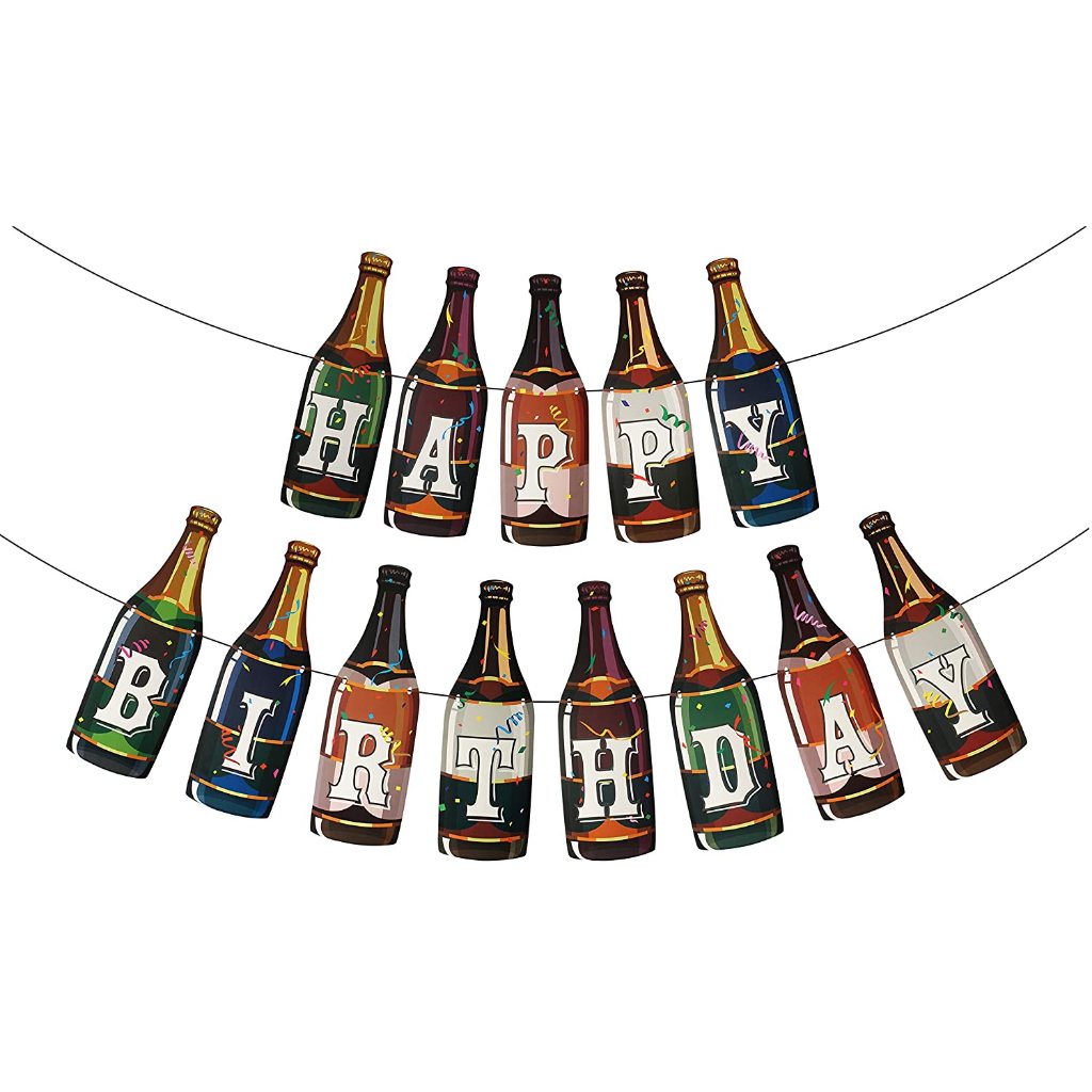 3meter Happy Birthday Cheers Wine Beer Bottle Party | Shopee Philippines