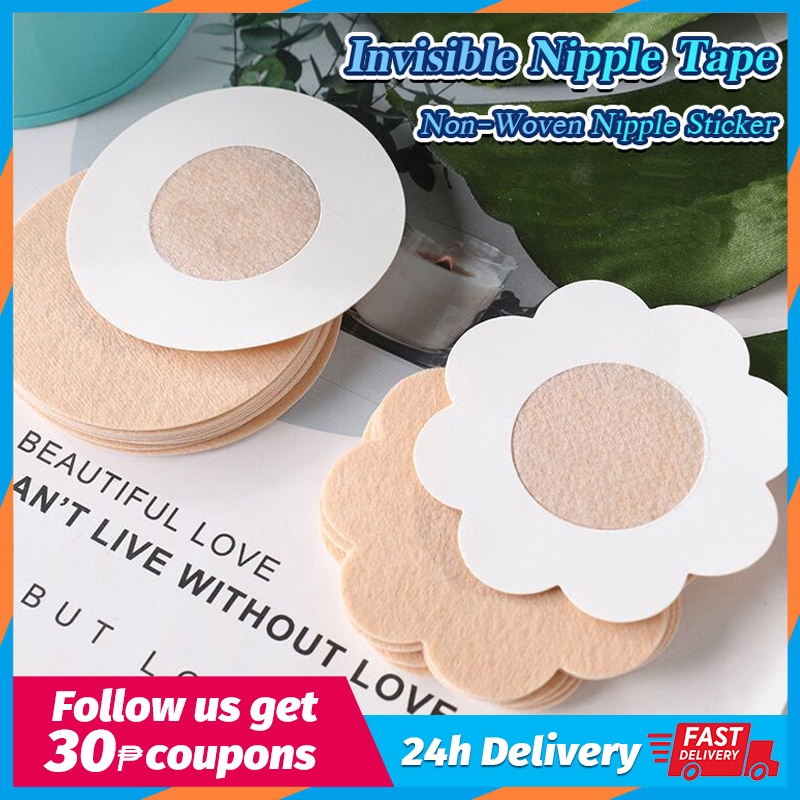 5 Pairs Disposable Invisible Chest Sticker Non-woven Bra Breast Patch ...