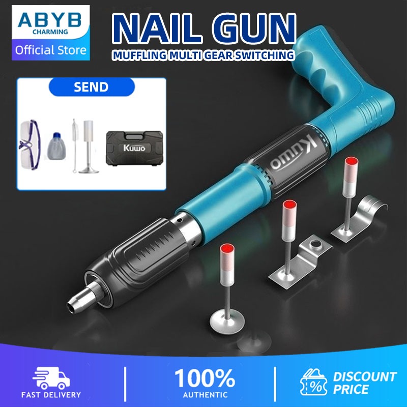 Nail Gun Puncher Concrete Steel Wall Anchor Wire Slotting Device Power 