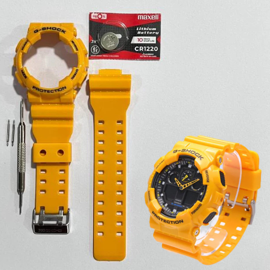 Bumble bee G Shock Band GA 100A 9A GA 100A 9 Yellow Strap Bezel GA 100A GA100 Shopee Philippines