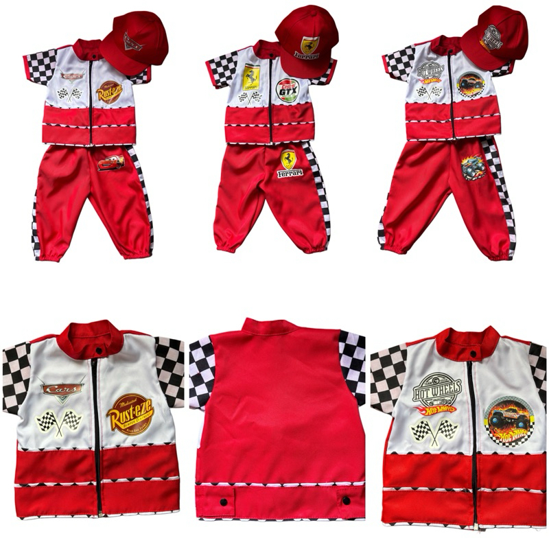 RACER THEME COSTUME FERRARI HOTWHEELS CARS RACER THEME | Shopee Philippines