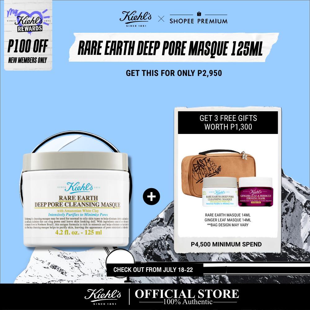 Kiehl's Rare Earth Deep Pore Cleansing Masque Clay Face Mask for