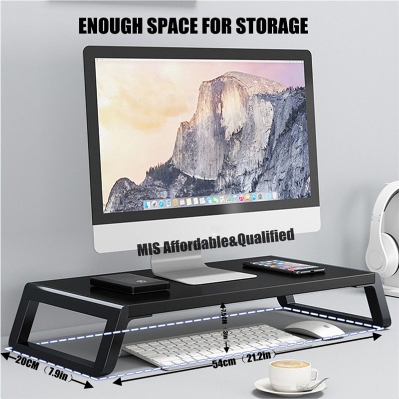 Monitor Stand Universal USb Expansion Station Desktop Storage Rack Base ...
