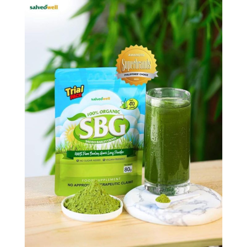 Salveo Barley Grass Trial pack 80grams Original | Shopee Philippines