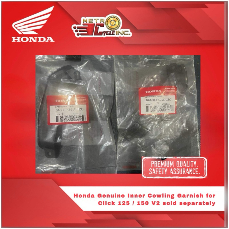 Honda Genuine Inner Cowling Garnish for Click 125 / 150 V2 sold ...