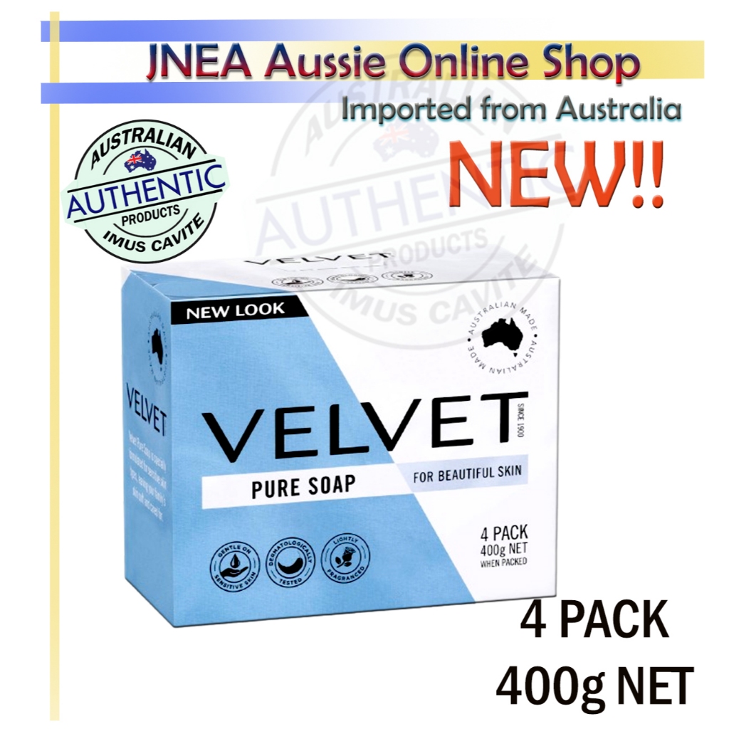 Velvet Bar Soap Pure 4 Pack 400g | Shopee Philippines