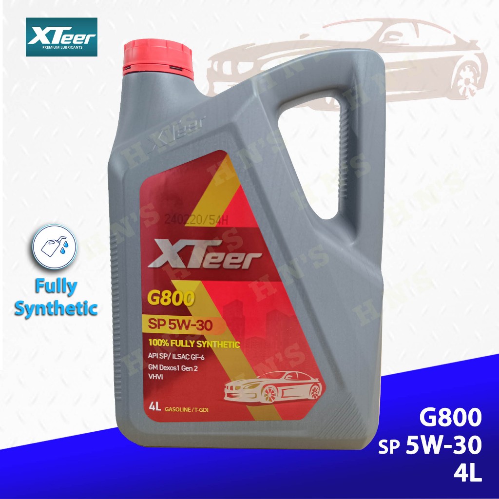 Hyundai XTeer Gasoline Ultra Protection 5W-30 Fully Synthetic Motor Oil ...