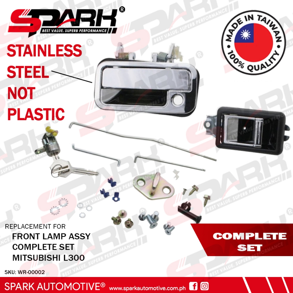 (Complete Set) Tail Gate Handle Rear Door Lock Mechanism Mitsubishi ...