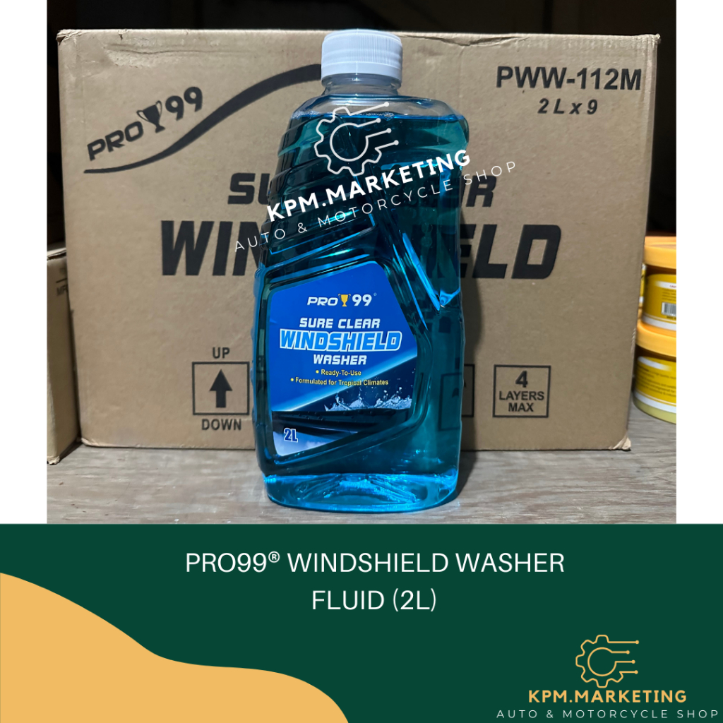 PRO 99 WINDSHIELD WASHER FLUID READY TO USE 2L PWW-112M | Shopee ...