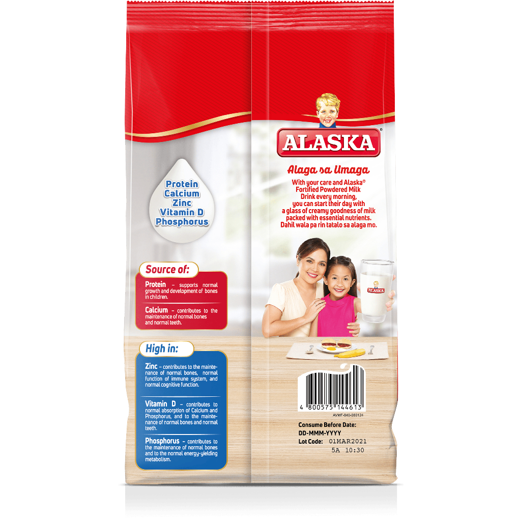 Alaska Fortified Powdered Milk Drink 840g | Shopee Philippines