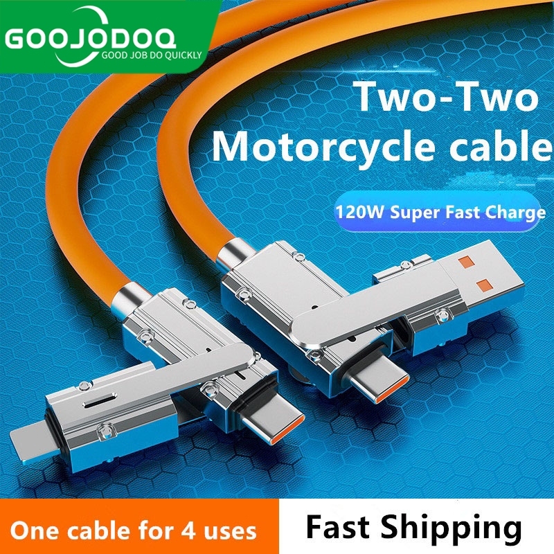 GOOJODOQ Charger Cable Cord for Iphone Android Fast Charging Type C