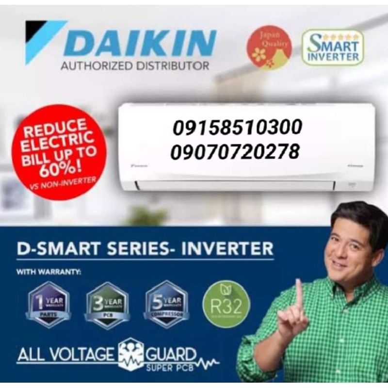 Daikin 2 0hp Split Type Inverter Airconditioner Shopee Philippines