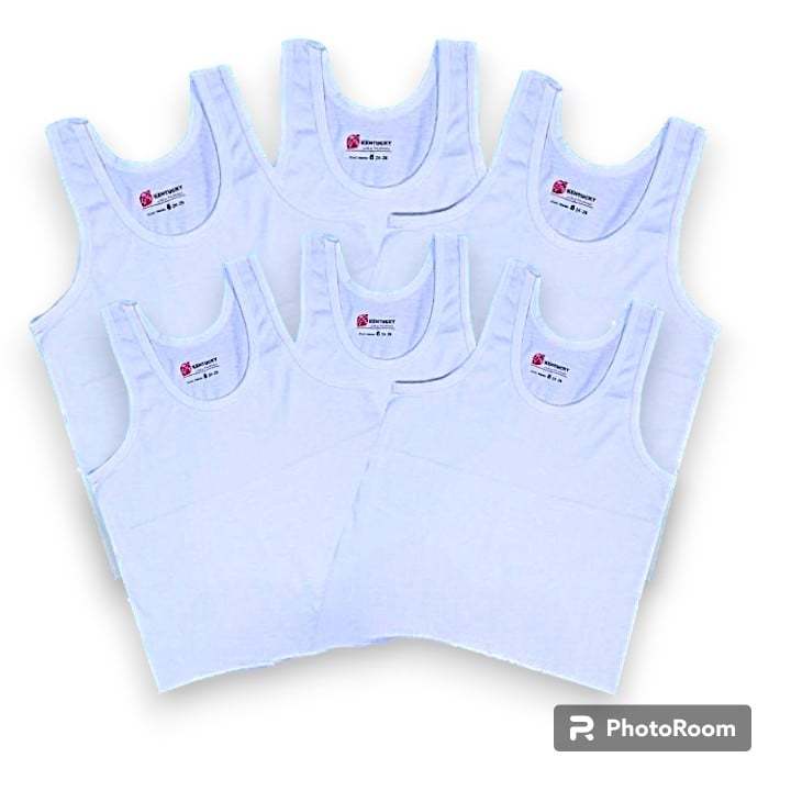 6pcs|3pcs KENTUCKY Sando for kids Plain White 100% cotton inner sando ...