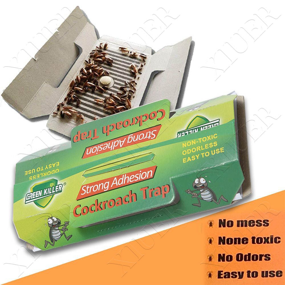10Pcs Cockroach Killer Trap Sticky Roach Motel Roach Bait Ipis Trap ...