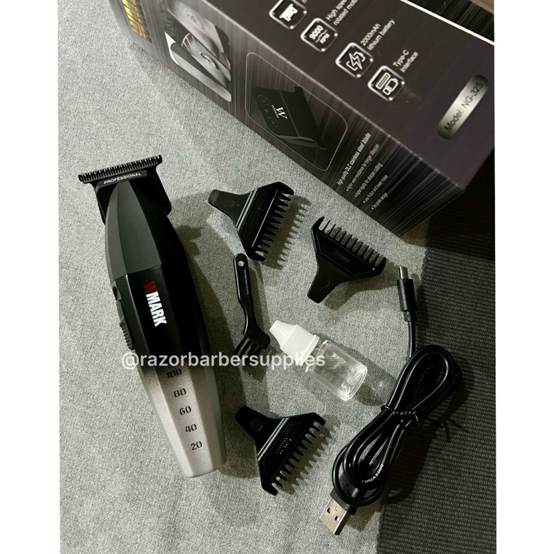 WMARK NG-325 High Speed Hair Trimmer 9000 RPM DLC Blade Razor Barber ...
