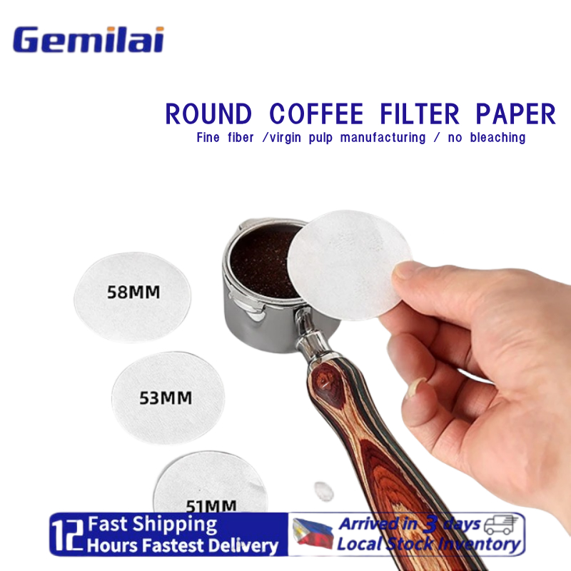 100 coffee powder filters disposable Portafilter basket circular coffee ...