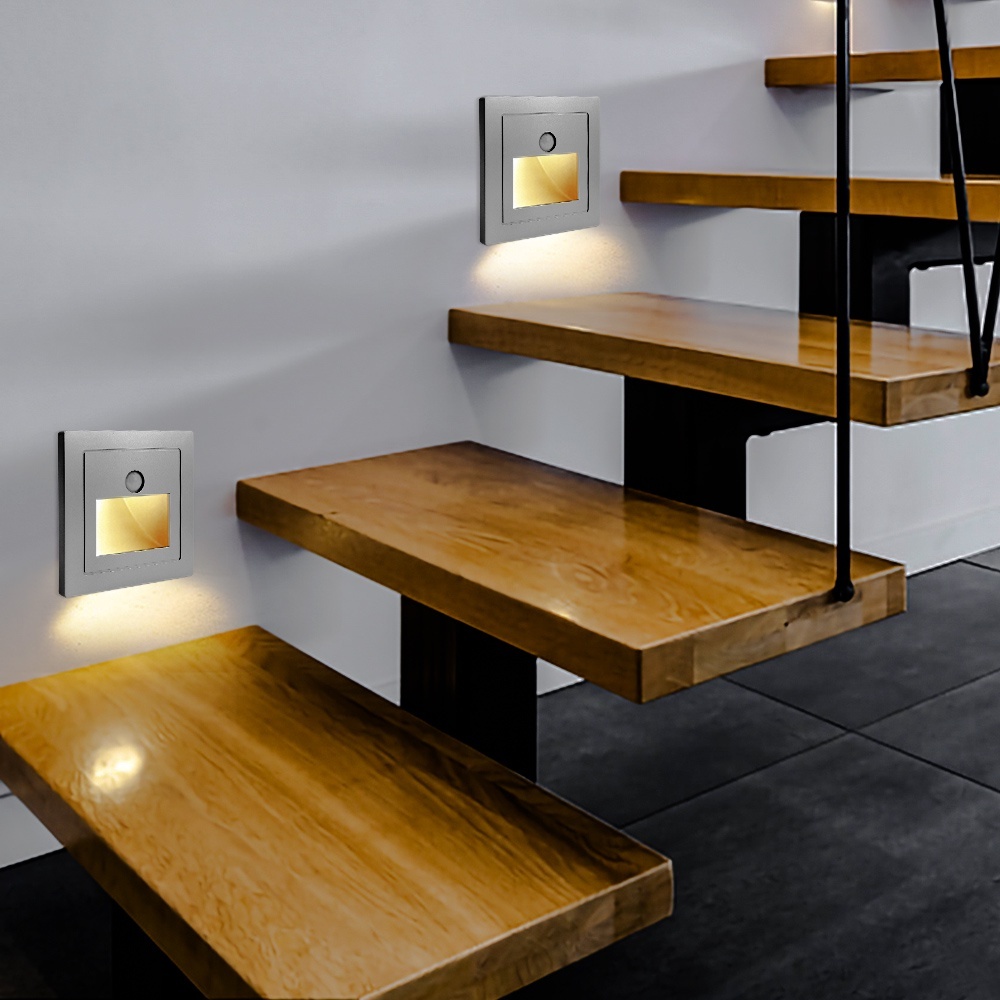 PIR motion sensor LED stair lights for intelligent foot lighting human ...
