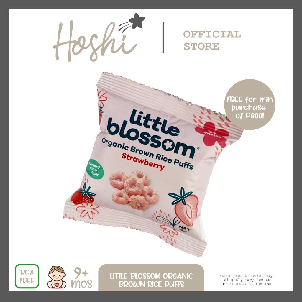 FREE Little Blossom Organic Brown Rice Puffs 4g Pack | Shopee Philippines