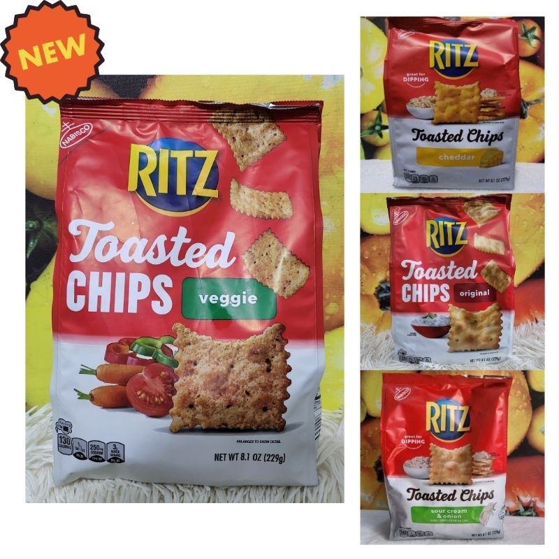 Nabisco Ritz Toasted Chips Original/Sour Cream and Onion/Cheddar