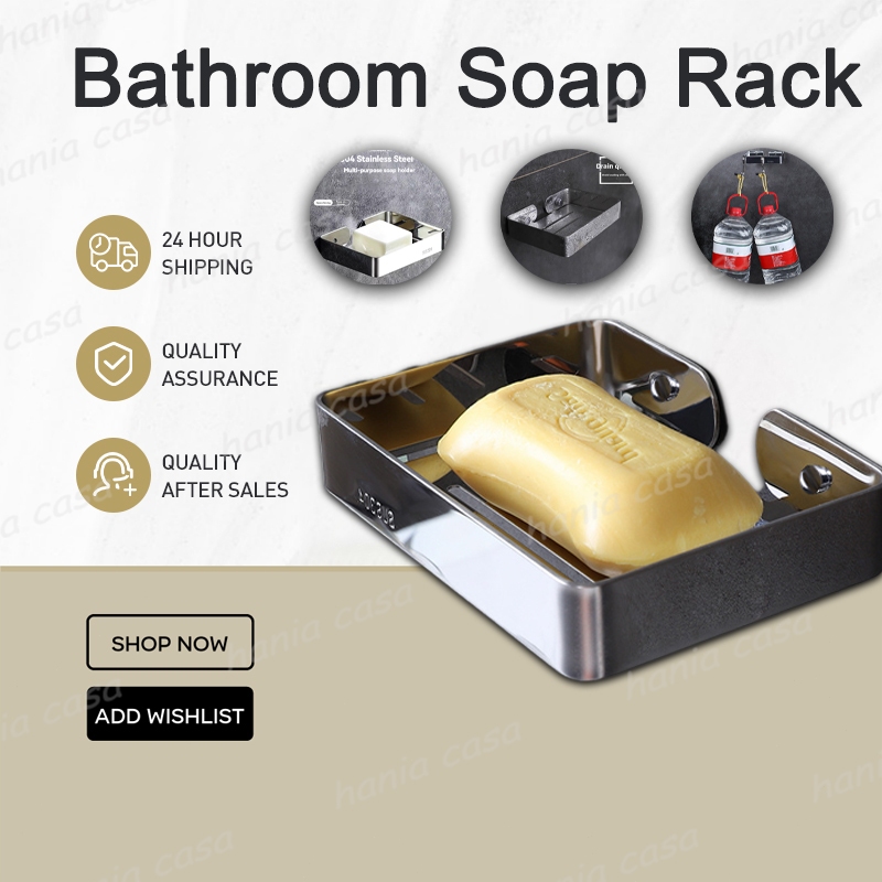 Drainage soap rack non perforated bathroom soap tray rack large ...