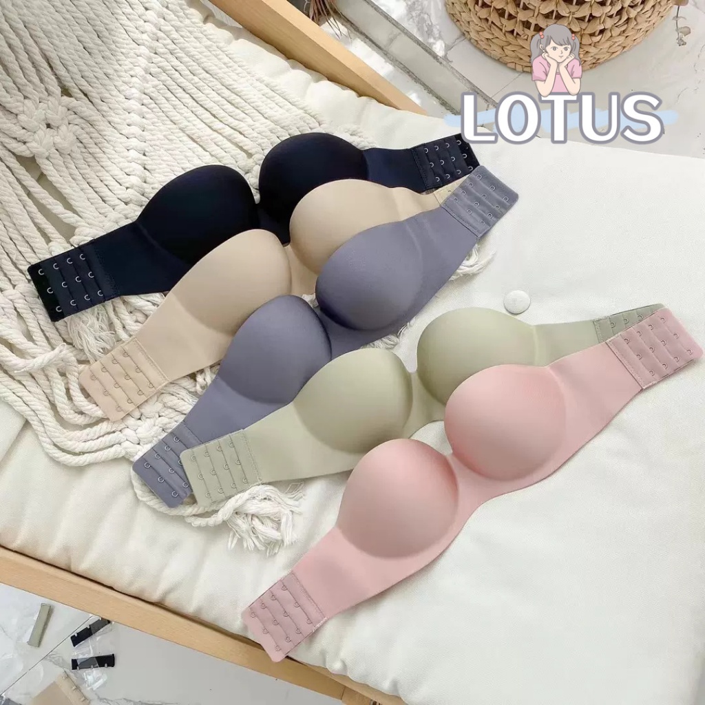 Lotus Women's Bras 1/2 Cup Back Band Wedding Backless Push Up Bra ...