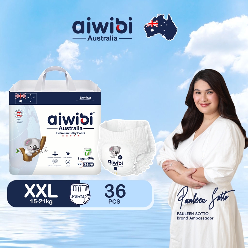 Aiwibi Premium Baby Diaper Pants XXL 36 Pcs Ultra-thin And Super ...