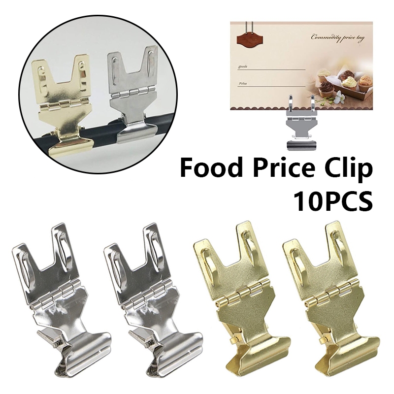 10pcs Metal Sign Clips Pop Clip Stands Price Label Tag Clips ...