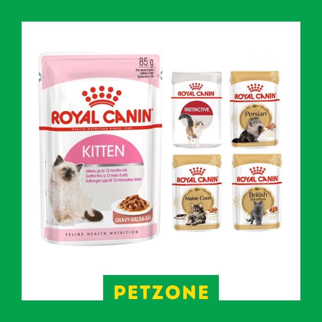 Royal Canin Wet Cat Food 85g Gravy (Kitten, Instinctive, British