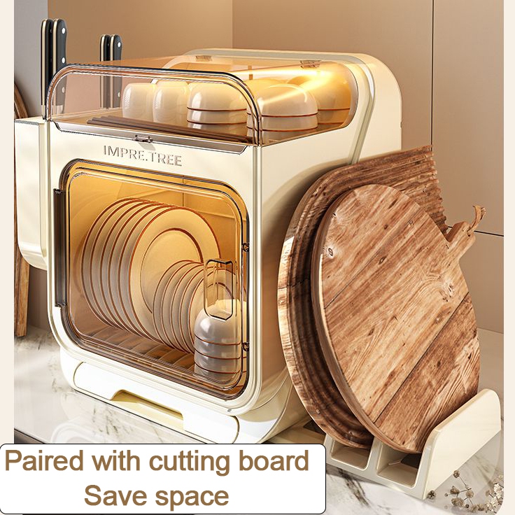 Double Layer Dish Rack Cupboard cup Carrier Kitchen Organizer with tool ...