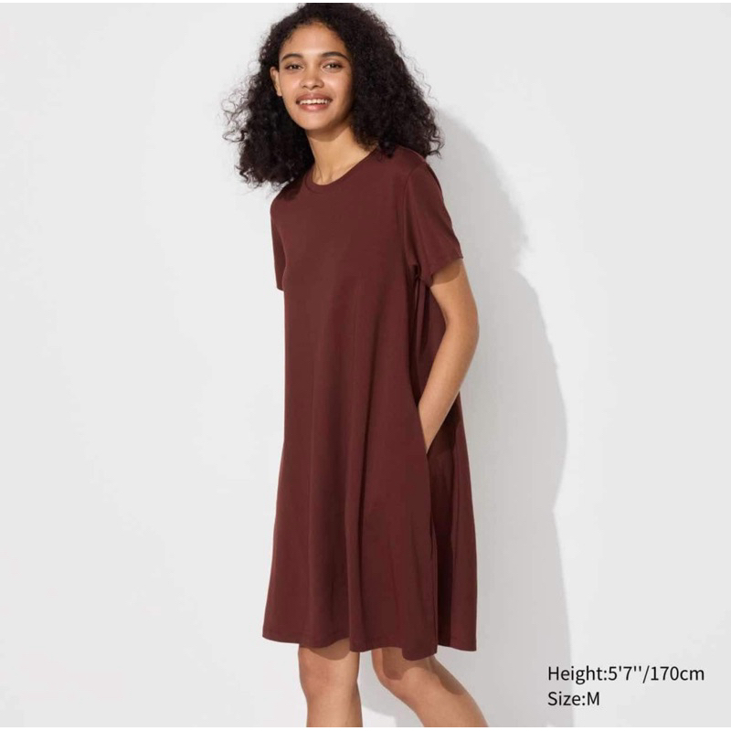 Mini dress cotton air rism short sleeve | Shopee Philippines