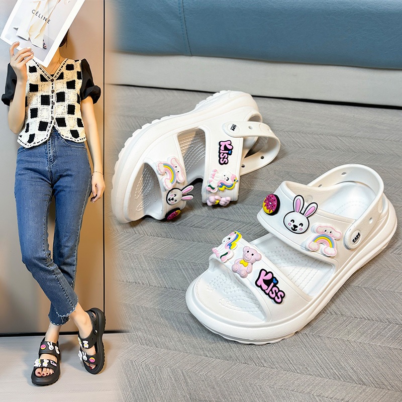 new arrival Crocs Korean sandals casual women s beach sandals high quality sandals