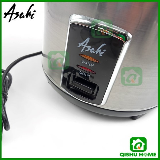 Asahi Rice Cooker 1.5L Chrome with Black Color RC-84 | Shopee Philippines