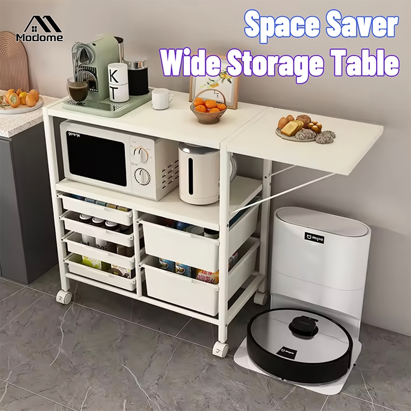 Kitchen Organizer Trolley Carbon Steel Oven Rack with Wheels and ...