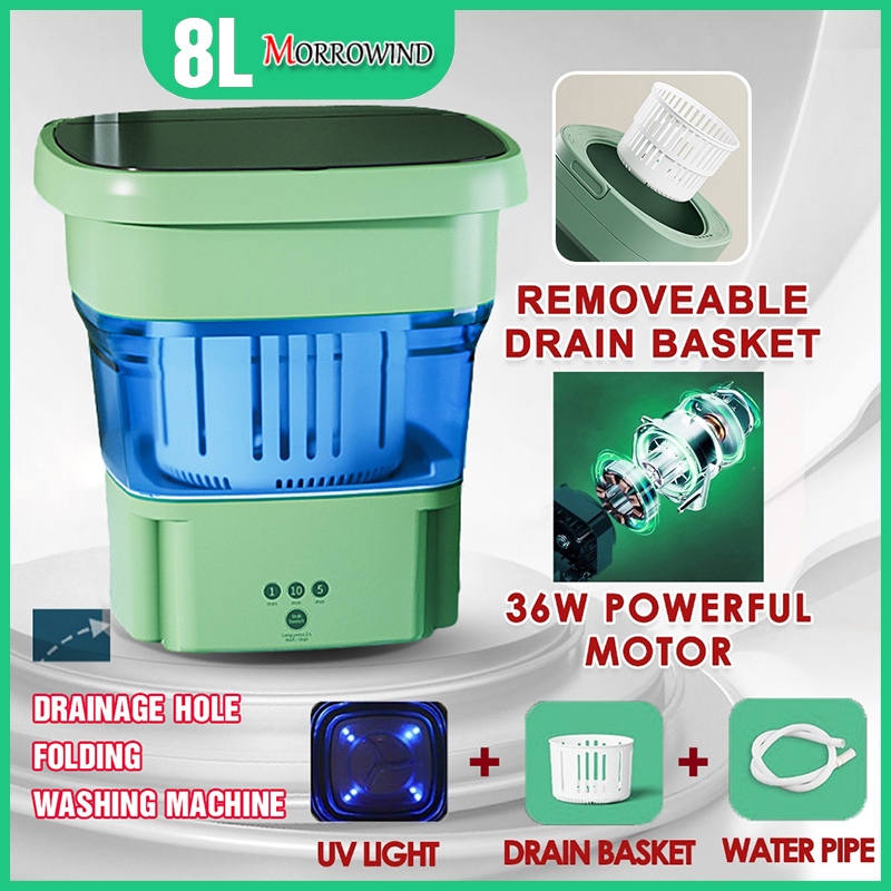 8 L portable folding washing machine underwear special intelligent