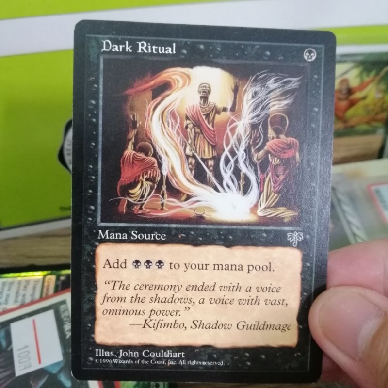 1 PLAYED Dark Ritual Mirage MTG card magic the gathering | Shopee ...