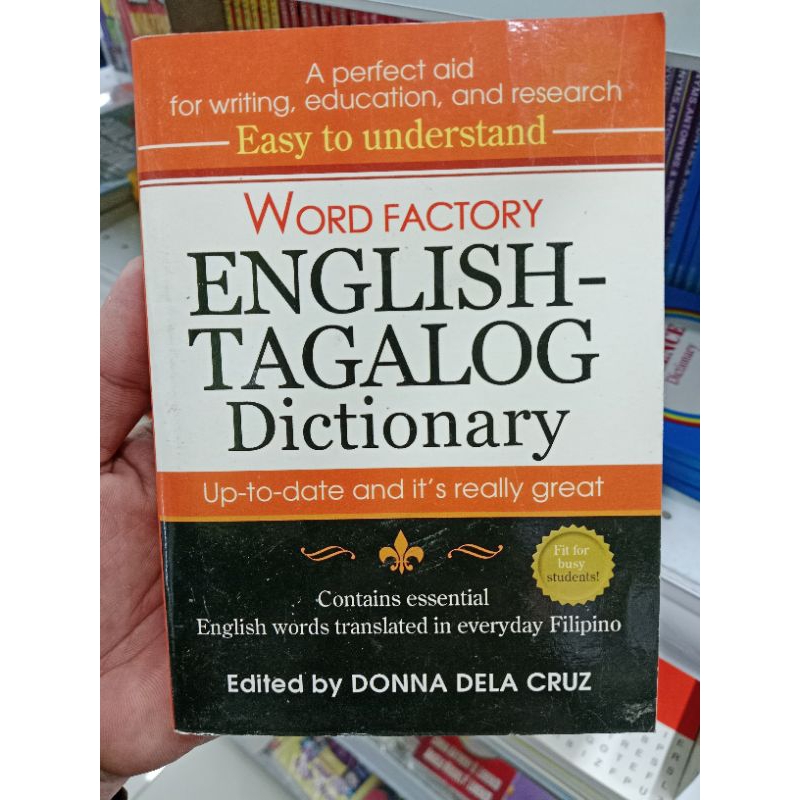 EASY TO UNDERSTAND WORD FACTORY ENGLISH - TAGALOG DICTIONARY | Shopee ...