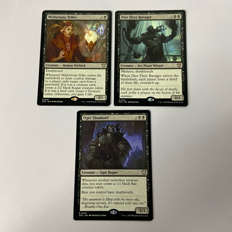 MISFORTUNE TELLER DIRE FLEET RAVAGER OGRE SLUMLORD OTJ OUTLAWS OF