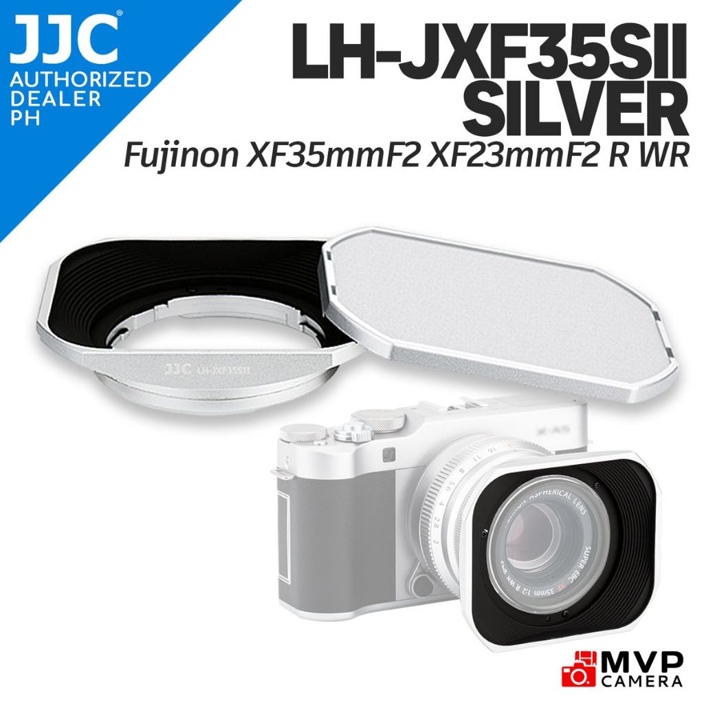 JJC LH-JXF35SII Square Hood for FUJI 35mm F2 R WR, 23mm F2 XC