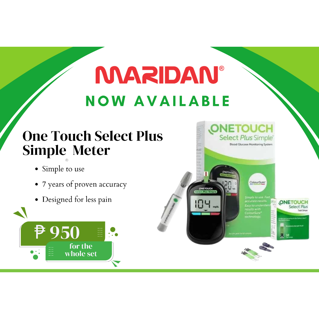 One Touch Select Plus Simple Glucometer | Shopee Philippines