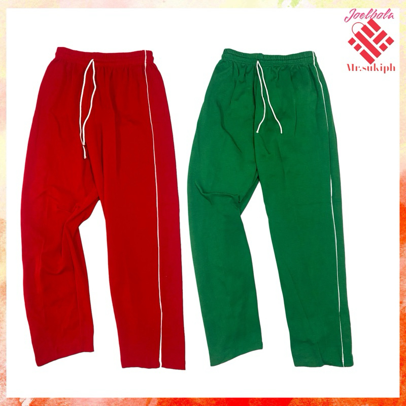 Jogging pants for adult P.E uniform with back pocket