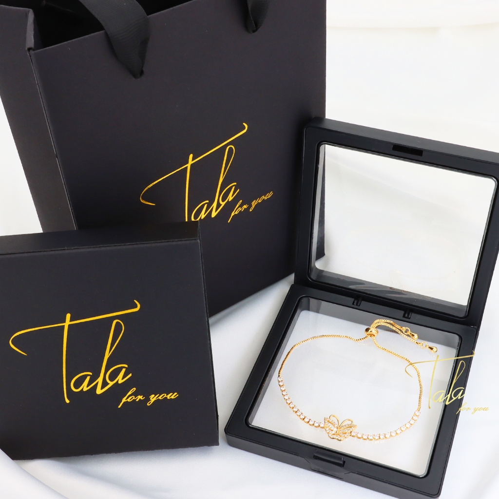 Tala for you Butterfly Bracelet 18K Gold Hollow Elegant Pull-Out Design ...