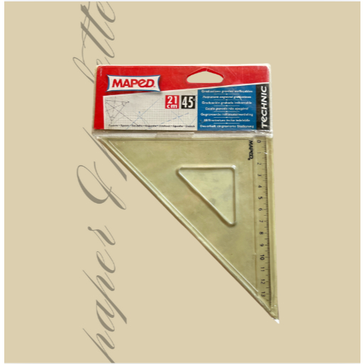MAPED TECHNIC 21CM 45 DEGREE TRIANGLE RULER | Shopee Philippines