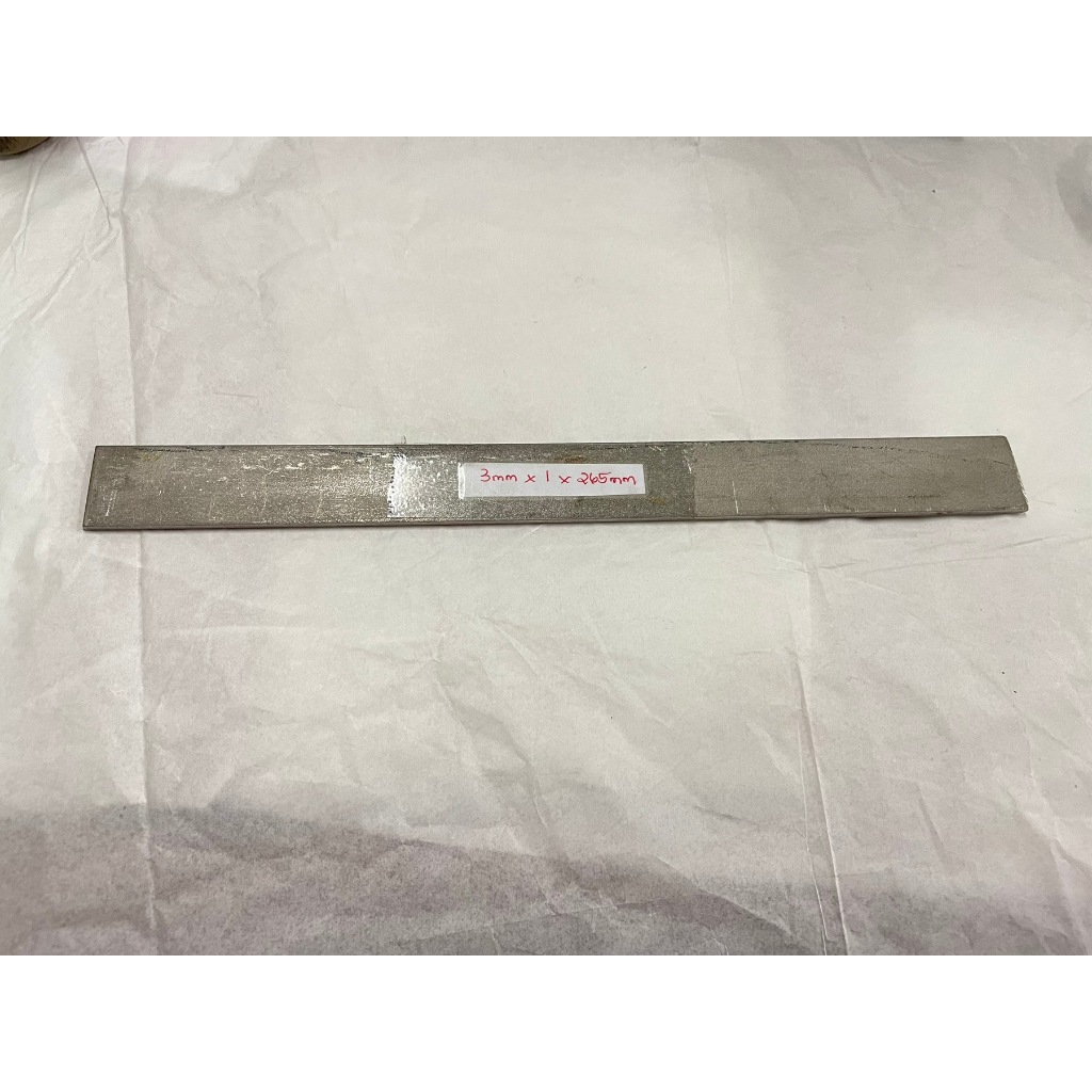 Stainless Steel 304 Flat Bar 3MM x 1" x 265mm Length (1PC) Shopee