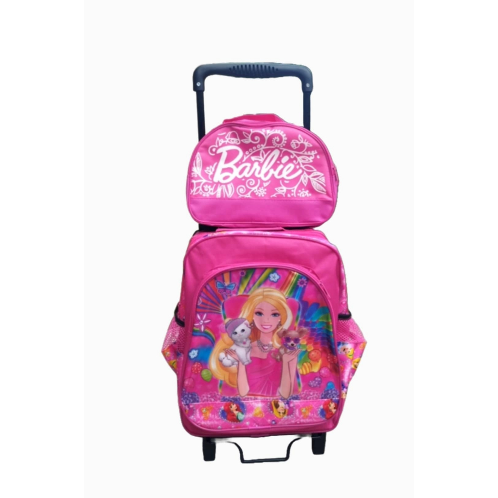 Barbie trolley school fashion bag