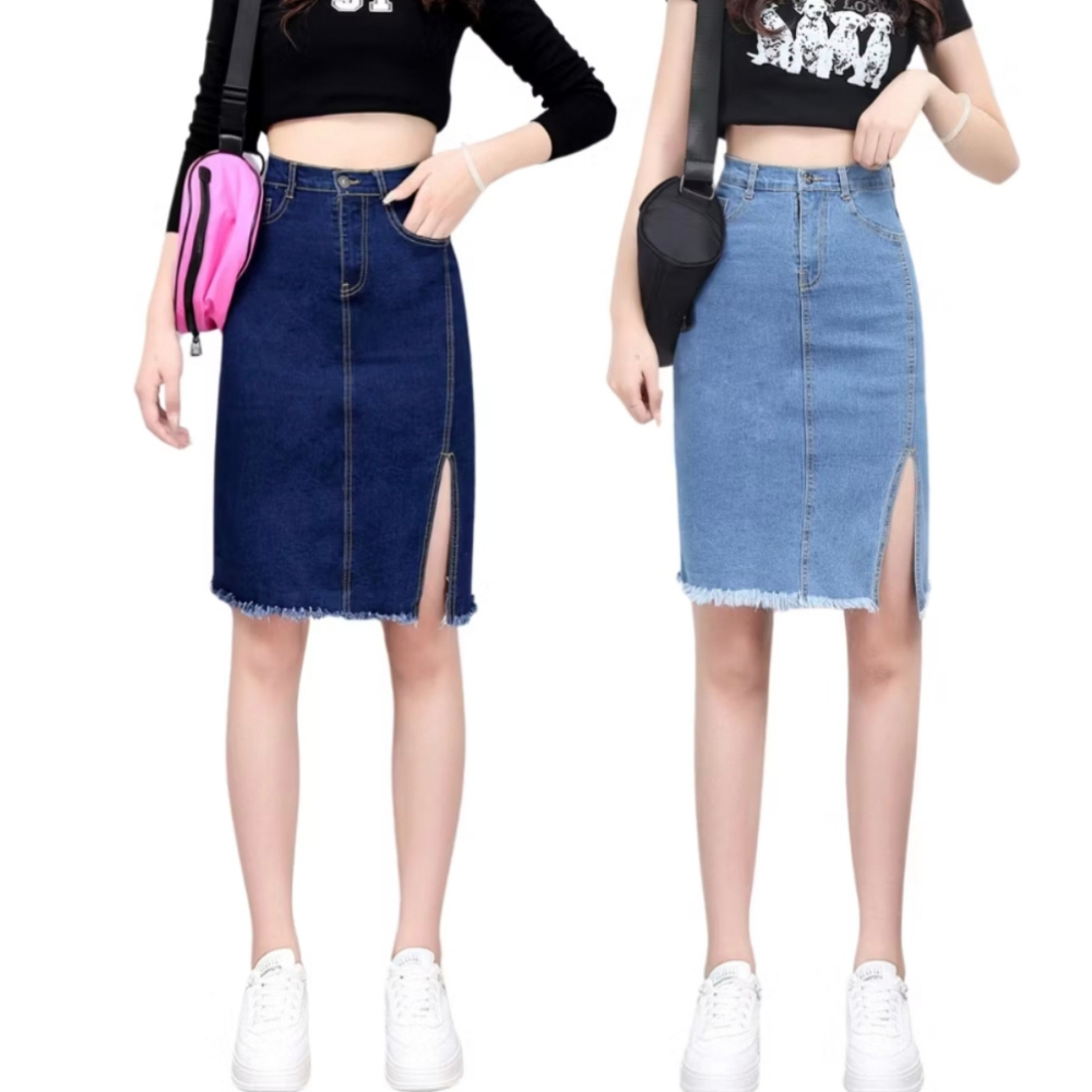 スカート neith. denim skirt with legcover neith. denim skirt with legcover（High Waist Denim skirt