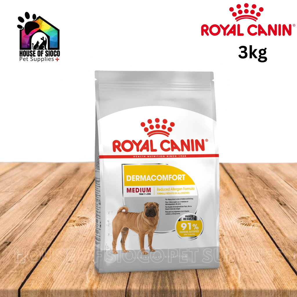 Royal Canin Dermacomfort (3kg) Adult Dry Dog Food Canine Care Nutrition